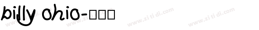 billy ohio字体转换